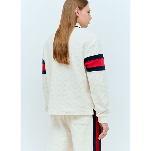 GUCCI Interlocking G Terry Cloth Polo Shirt - Picture 5 of 6
